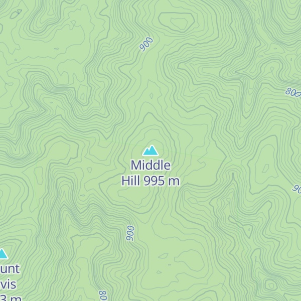 Map of Middle Hill