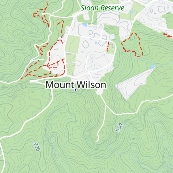 Map of Mount Wilson