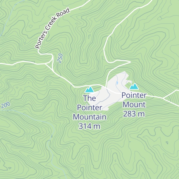 Map of The Pointer Mountain