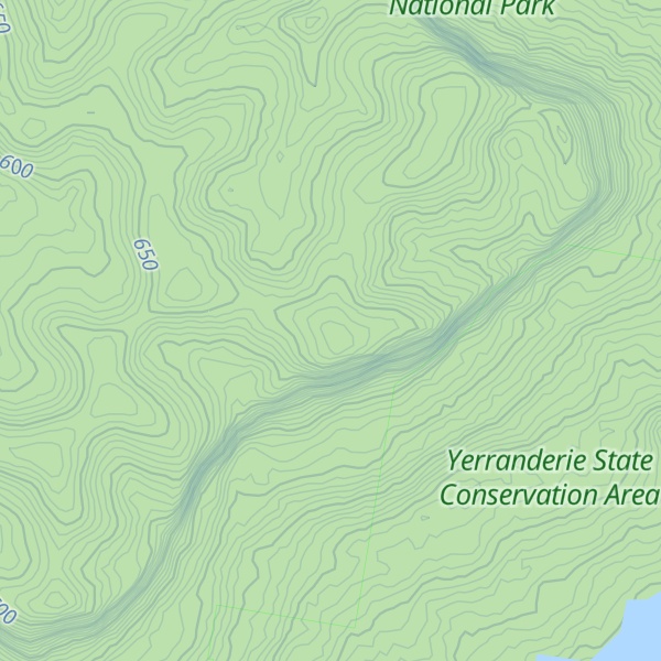 Map of Burragorang Peak