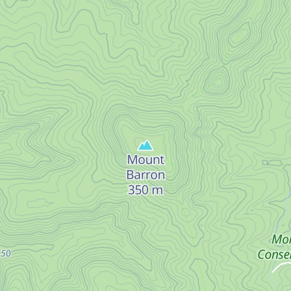 Map of Mount Barron