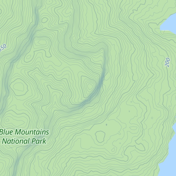 Map of Bimlow Peak