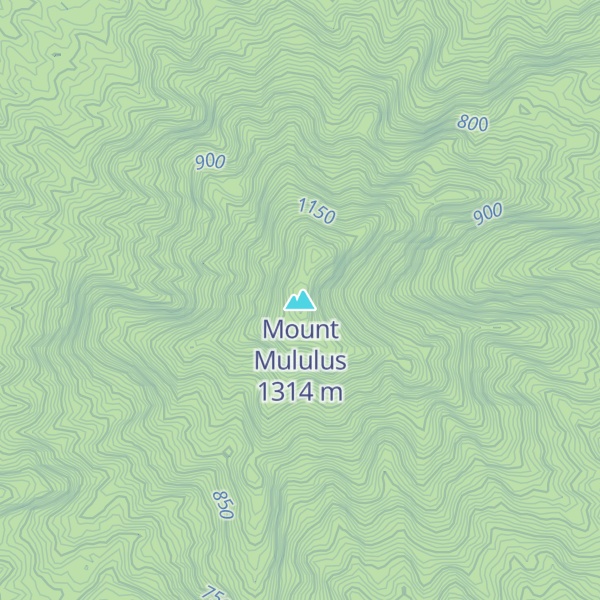 Map of Mount Mululus