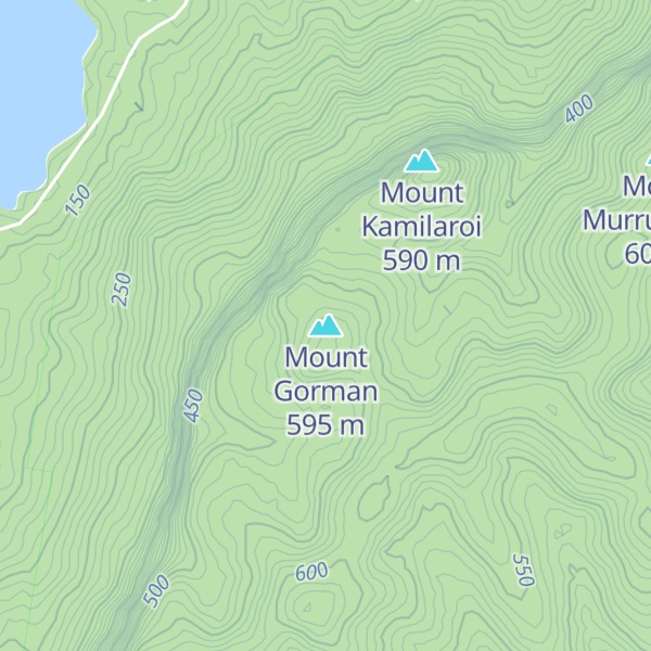 Map of Mount Gorman