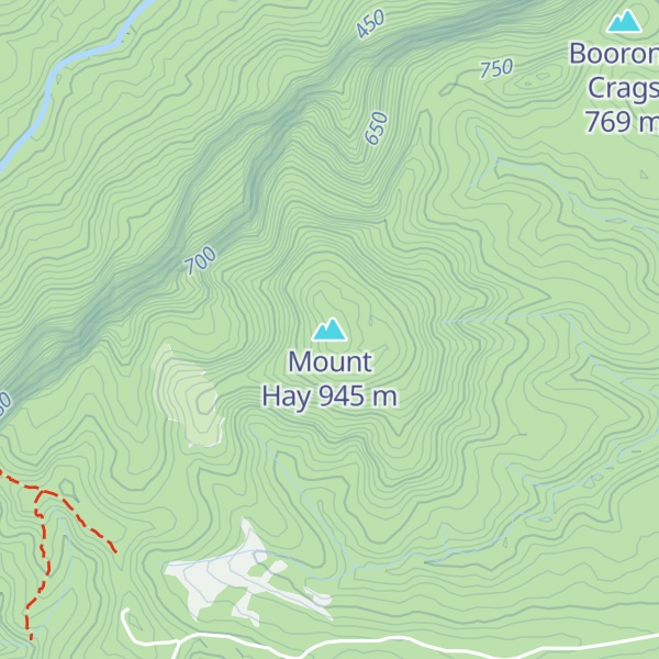 Map of Mount Hay