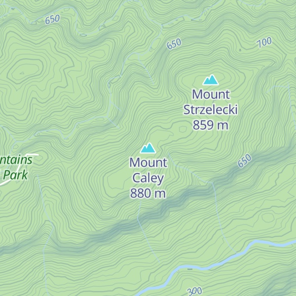 Map of Mount Caley