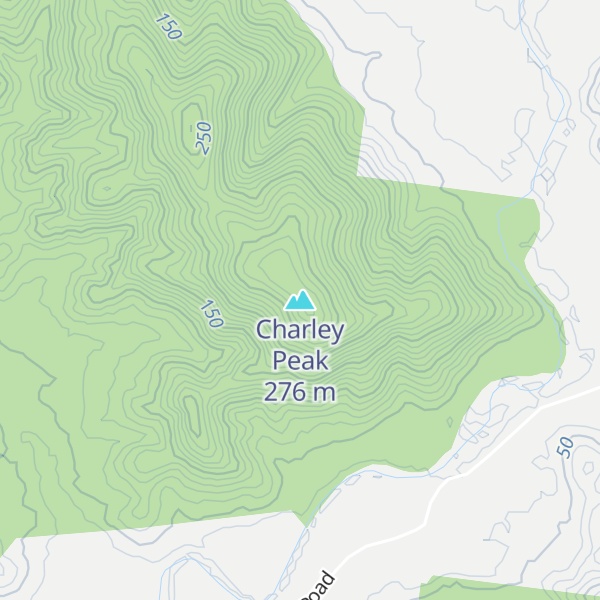 Map of Charley Peak