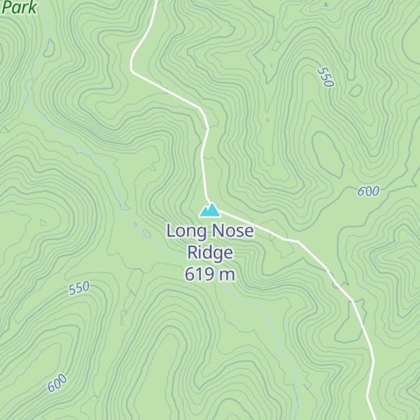 Map of Long Nose Ridge