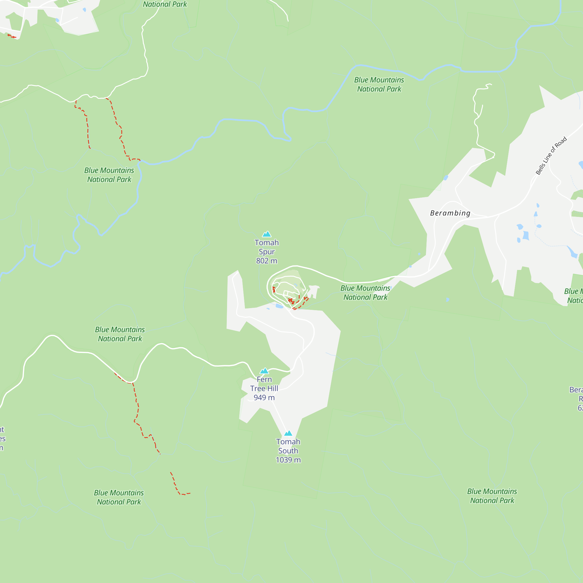 The Blue Mountains Botanic Gardens Visitor Centre map