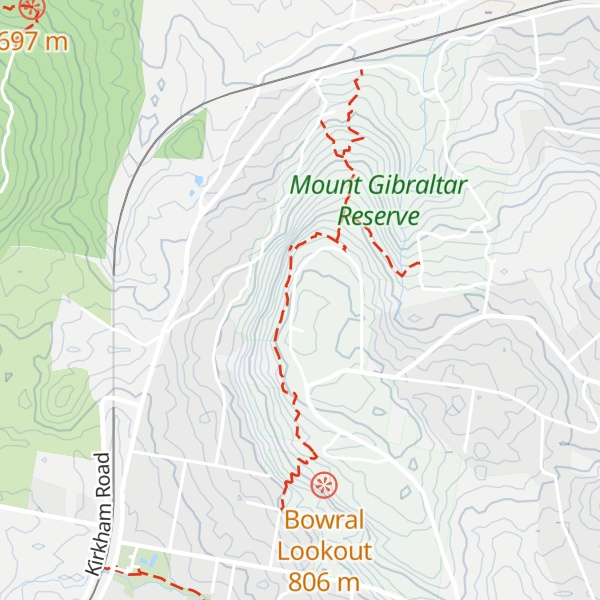 Map of Mount Gibraltar