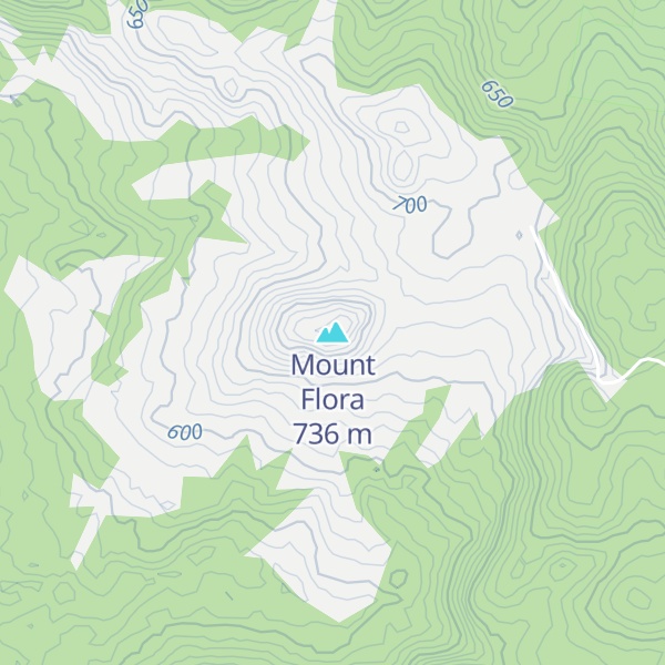 Map of Mount Flora