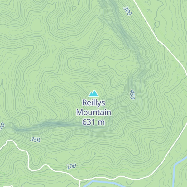 Map of Reillys Mountain