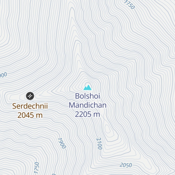 Map of Bolshoi Mandichan