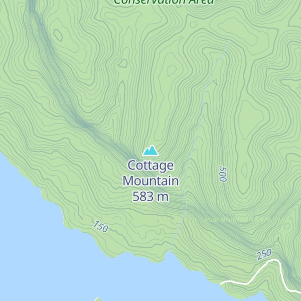 Map of Cottage Mountain