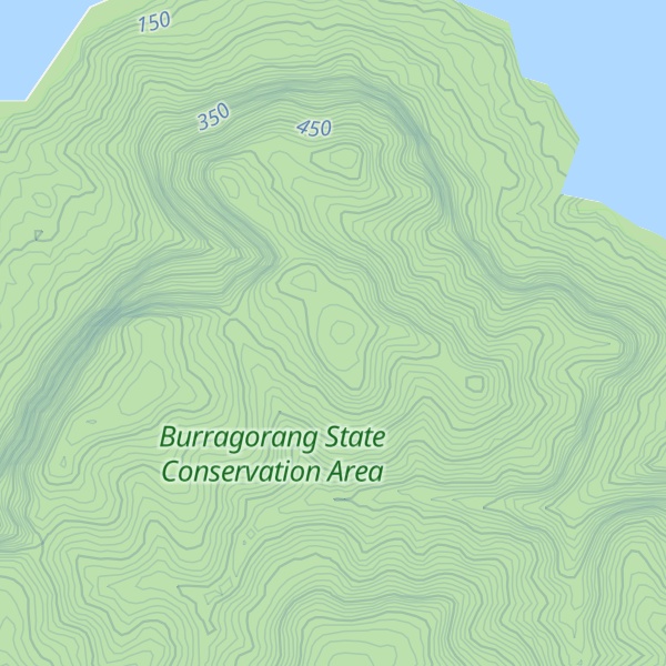 Map of Warragumby Mountain