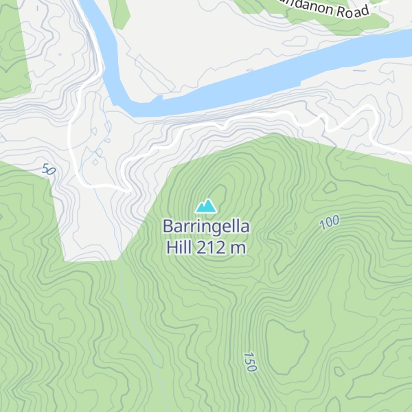 Map of Barringella Hill