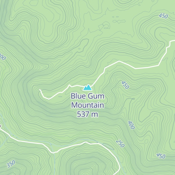 Map of Blue Gum Mountain