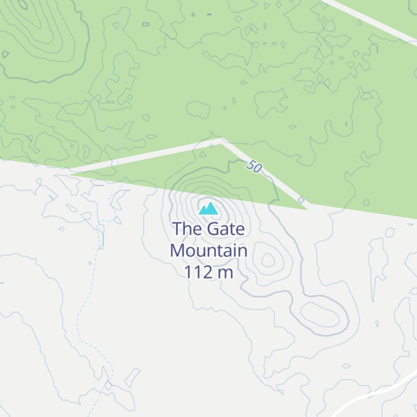 Map of The Gate Mountain
