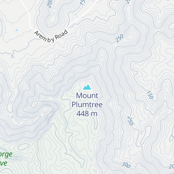 Map of Mount Plumtree