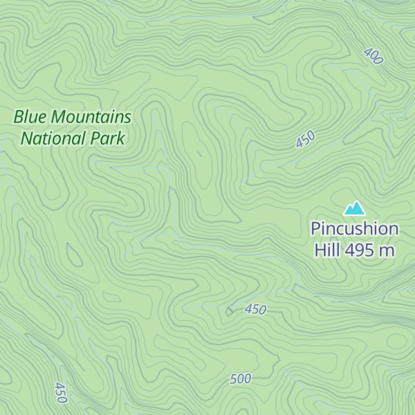 Map of Caleys Range
