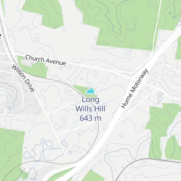 Map of Long Wills Hill