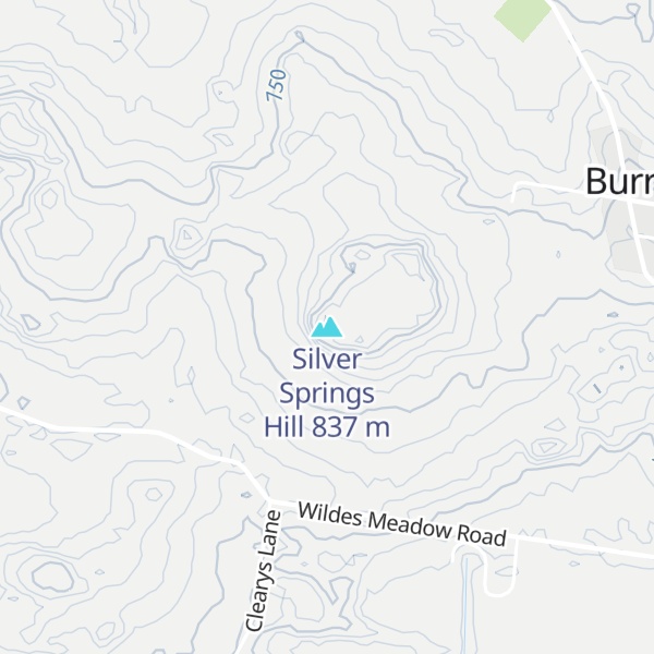 Map of Silver Springs Hill