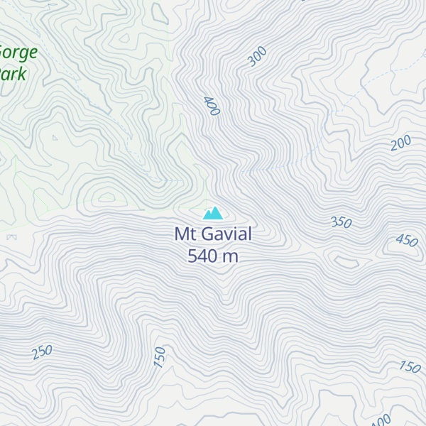 Map of Mt Gavial