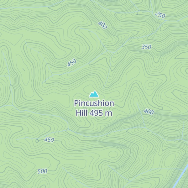 Map of Pincushion Hill