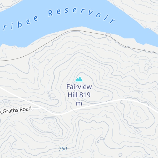 Map of Fairview Hill