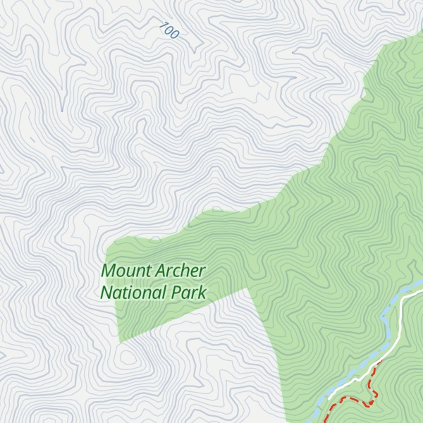 Map of Mount Chapple