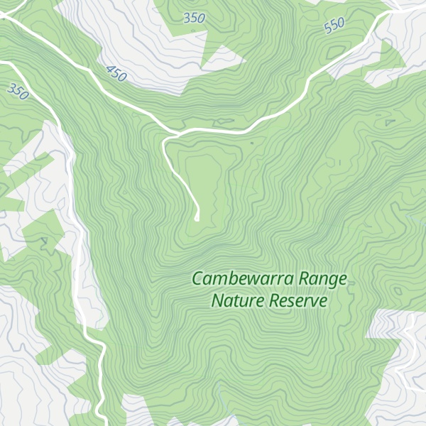 Map of Cambewarra Mountain