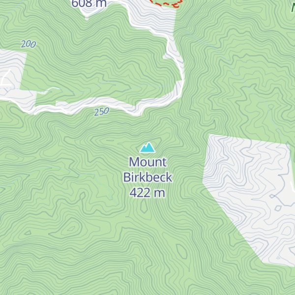 Map of Mount Birkbeck