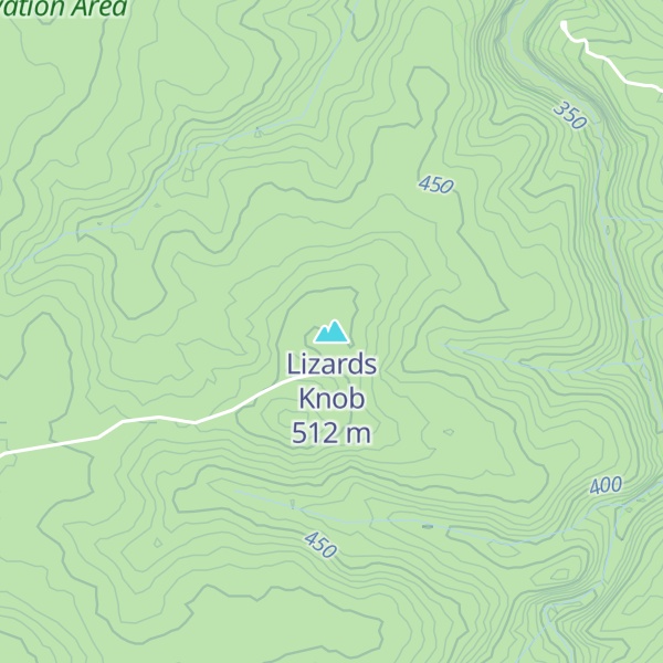 Map of Lizards Knob