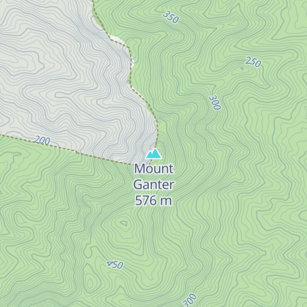 Map of Mount Ganter