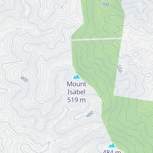 Map of Mount Isabel