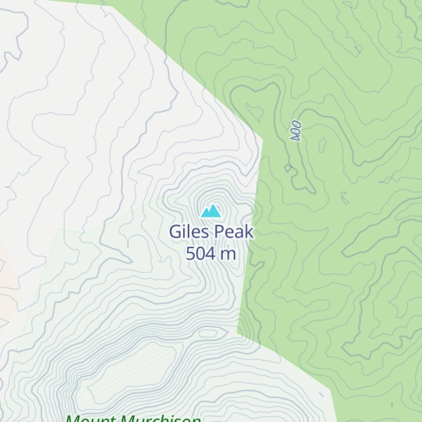 Map of Giles Peak