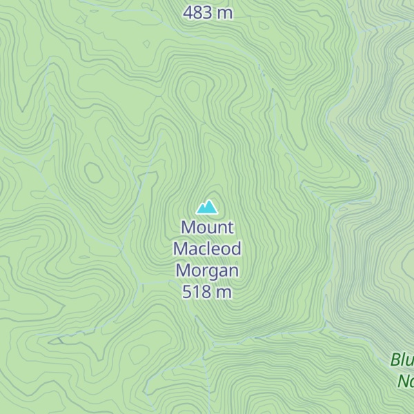Map of Mount Macleod Morgan