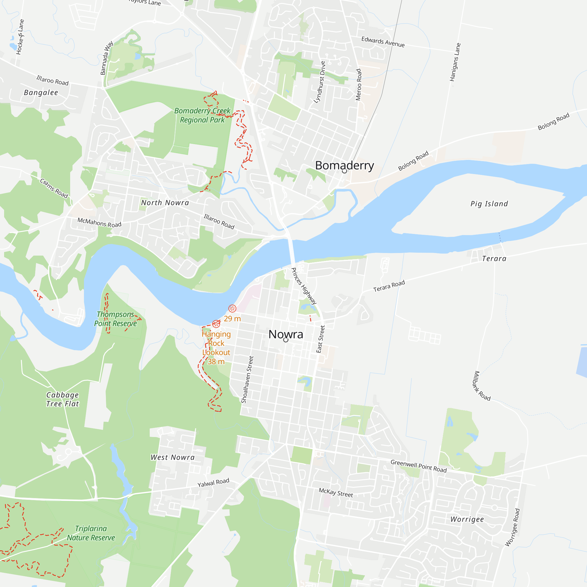 Shoalhaven Visitor Information Centre Nowra map