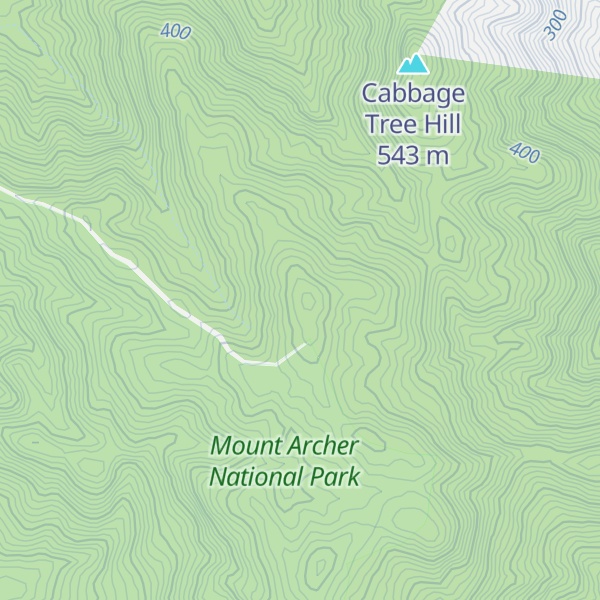 Map of Mount Nicholson