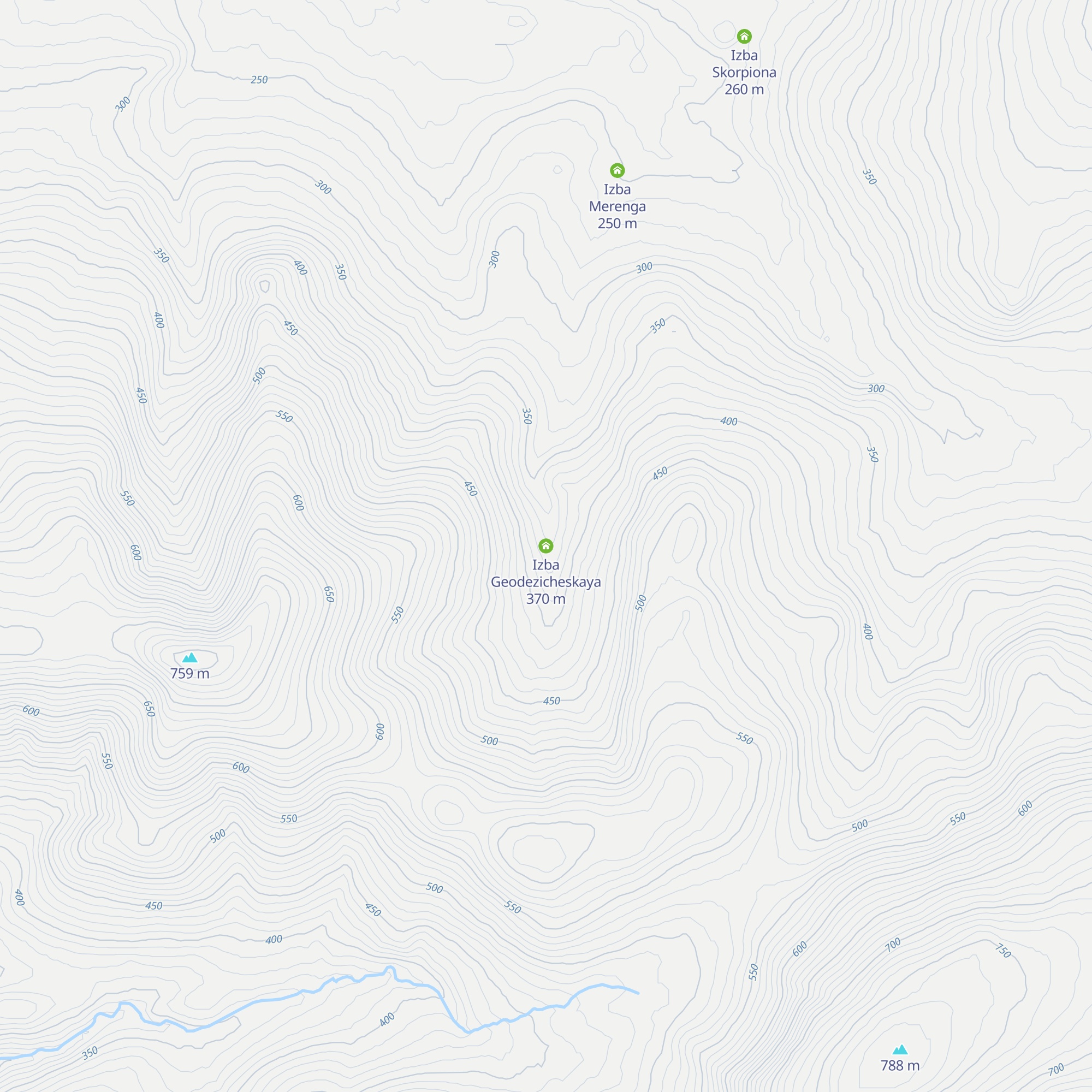 Izba Geodezicheskaya map