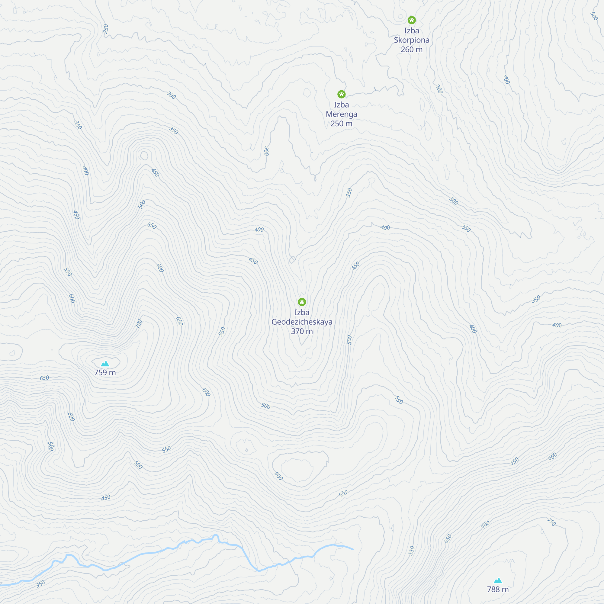 Izba Geodezicheskaya map