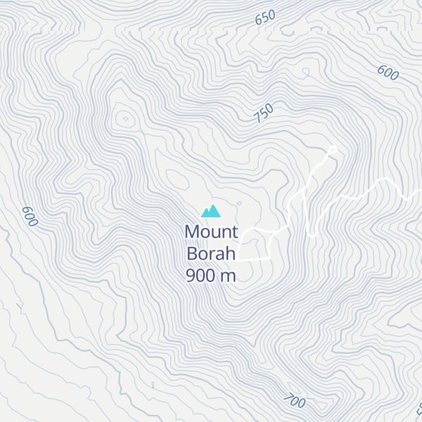 Map of Mount Borah