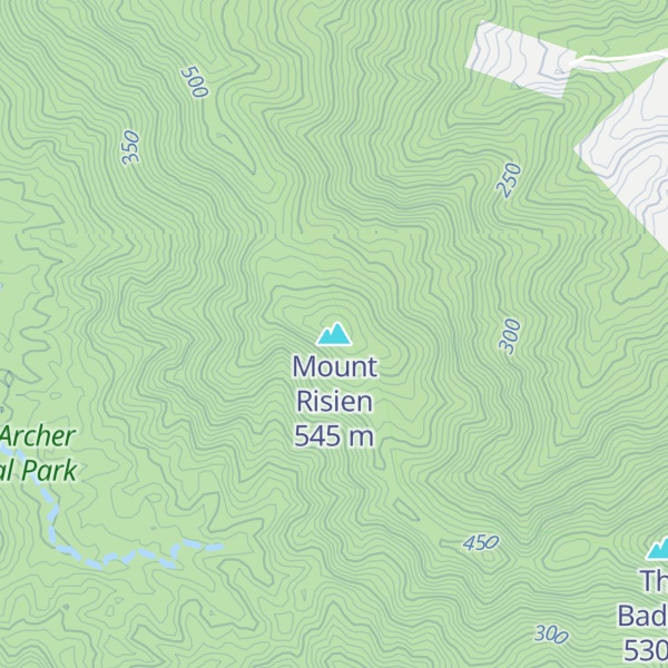 Map of Mount Risien