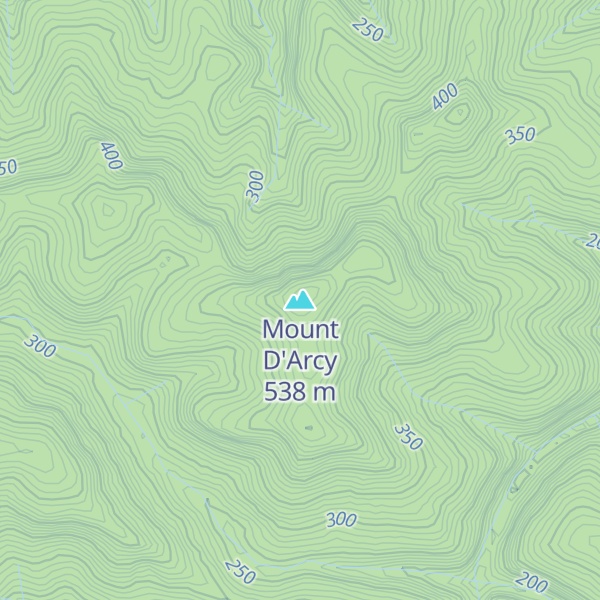 Map of Mount D'Arcy