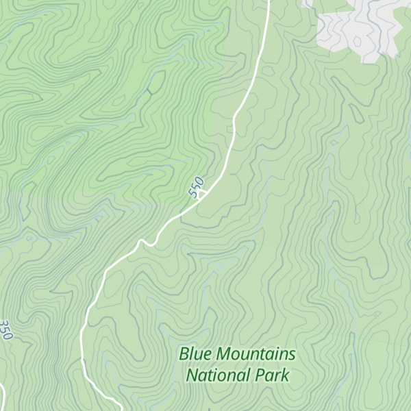 Map of Tabaraga Ridge