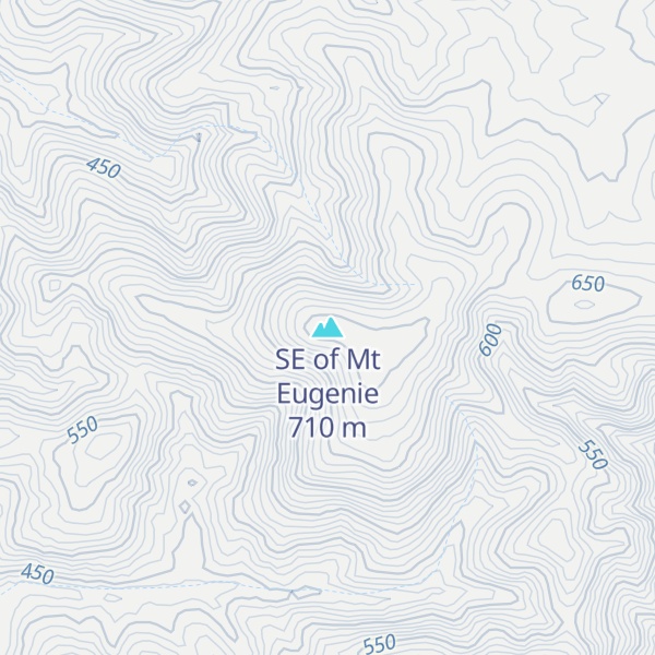 Map of SE of Mt Eugenie