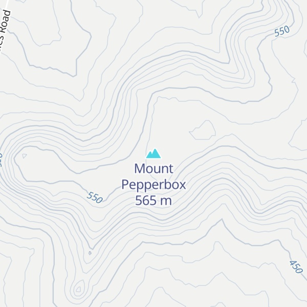Map of Mount Pepperbox