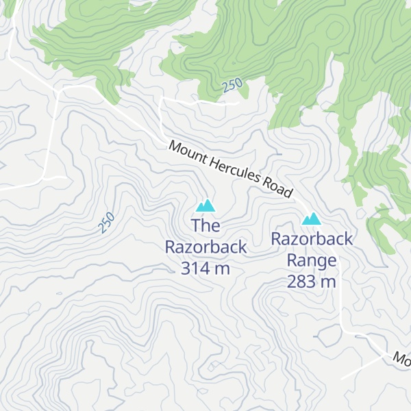 Map of The Razorback
