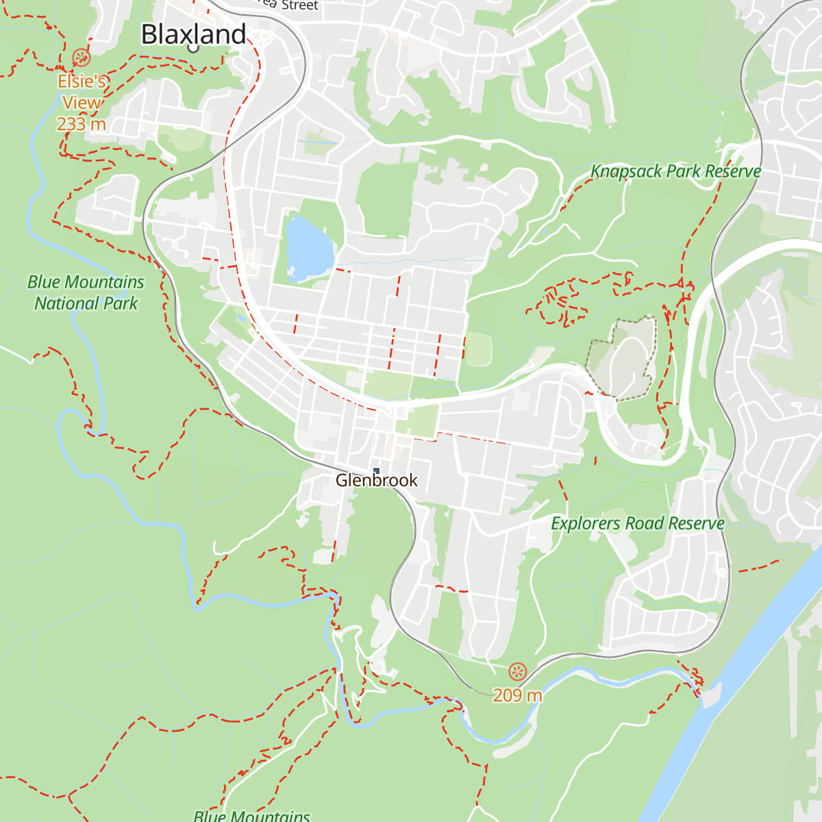 Glenbrook Information Centre map