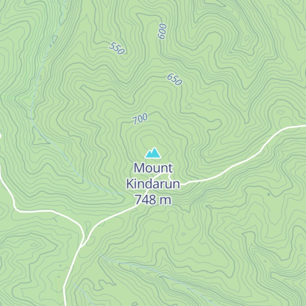 Map of Mount Kindarun
